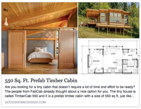 very cool prefab cabin